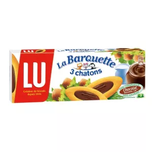 La Barquette Schokoladenkekse 3 KÄTZCHEN 120g - LU
