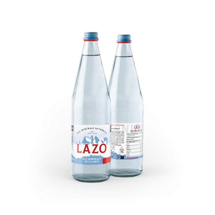 Mineralwasser mit Kohlensäure im 75cl-Glas - LAZO