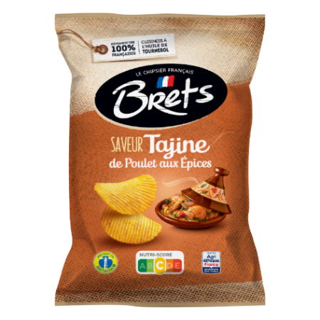 Hähnchen-Tajine-Chips mit Gewürzen, 125 g - BRETS