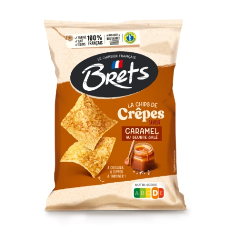 Pfannkuchenchips mit gesalzener Butter und Karamellgeschmack, 100 g -  BRETS