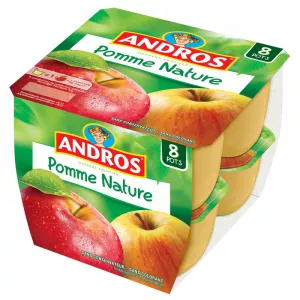 Apfelkompott natur 8x100g - ANDROS