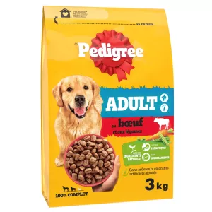 Futter für ausgewachsene Hunde mit Rindfleisch und Gemüse, 3 kg - PEDIGREE