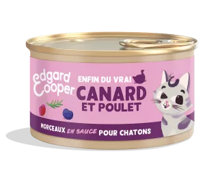 Junior-Katzenpastete in Enten- und Hühnersauce, 85 g - Edgard Cooper
