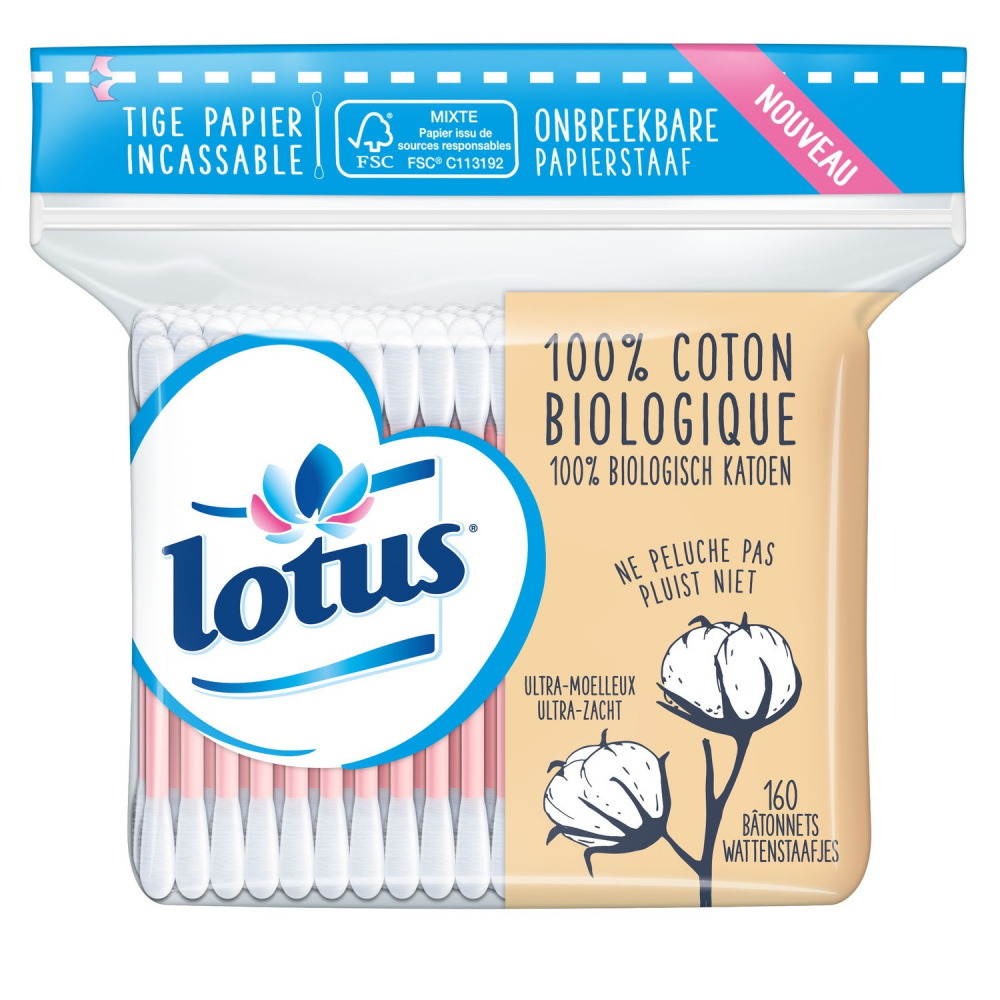 Bio-Wattestäbchen x160 - LOTUS