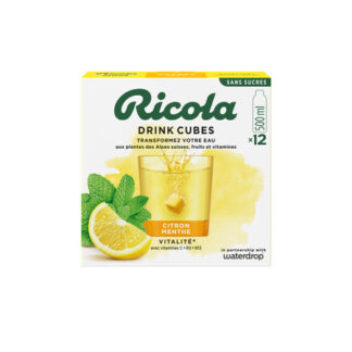 Zubereitung für prickelndes Würfelgetränk mit Zitronen- und Minzgeschmack 12x50cl - RICOLA