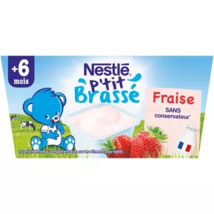 P'tit gebraute Erdbeere ab 6 Monaten 4x100g - NESTLE