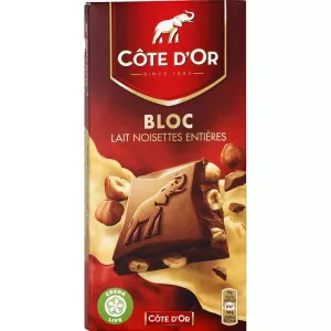 Milchschokoladentafel mit ganzen Haselnüssen 180g - CÔTE D'OR