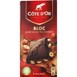 Dunkler Schokoladenregal Ganze 180 g ganze Haselnüsse - CÔTE D'OR