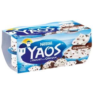 Stracciatella-Joghurt nach griechischer Art, 4x125g - NESTLÉ