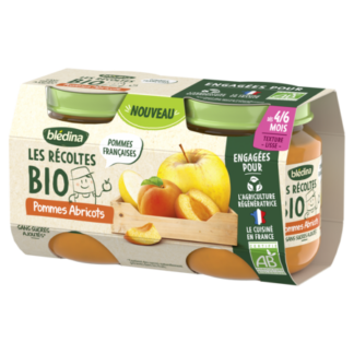 Apfel-Aprikosen-Kompott 2x130g - BLÉDINA