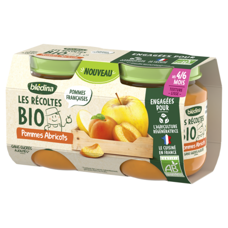 Apfel-Aprikosen-Kompott 2x130g - BLÉDINA