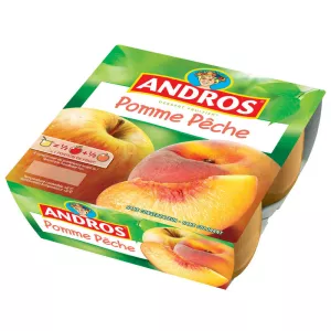 Apfel-Pfirsich-Kompott 4x100g - ANDROS