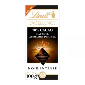 Excellence-Riegel aus dunkler Schokolade mit 70 % gesalzenem Butterkaramell, 100 g - LINDT