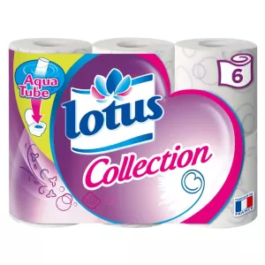 Papieroilette -Sammlung x6 - LOTUS