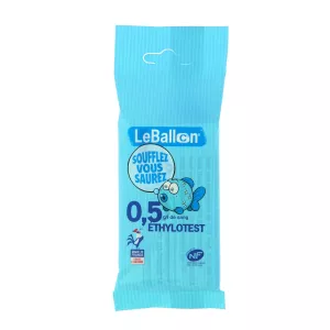 Chemischer Einweg-Alkoholtester Nf 0,5 g, chromfrei - Le Ballon
