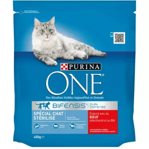 Kroketten für sterilisierte Katzen/Rindfleisch 450g - PURINA ONE