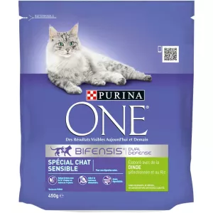 Katzenfutter für empfindliche Katzen, Truthahn 450 g - PURINA ONE