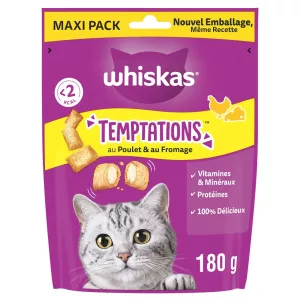 Katzensnacks mit Hühnchen und Käse, 180 g - Whiskas