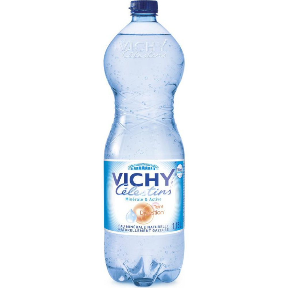 Kohlensäurehaltiges natürliches Mineralwasser 6x1,25L - VICHY CELESTINS